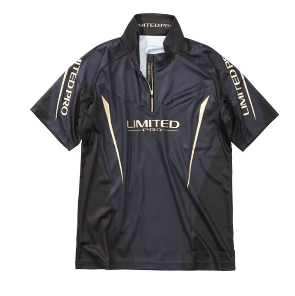 リミテッドプロ  ハーフジップシャツ   ショートスリーブ(リミテッドブラック-2XL)