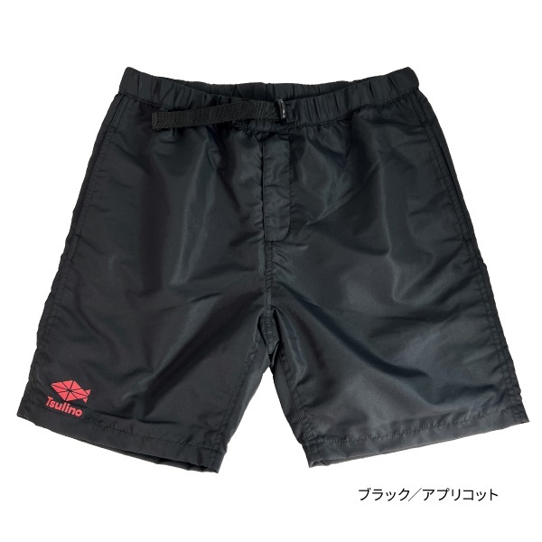 サマーショーツ【2025Model/撥水ショートパンツ】(ブラック／アプリコット-L)