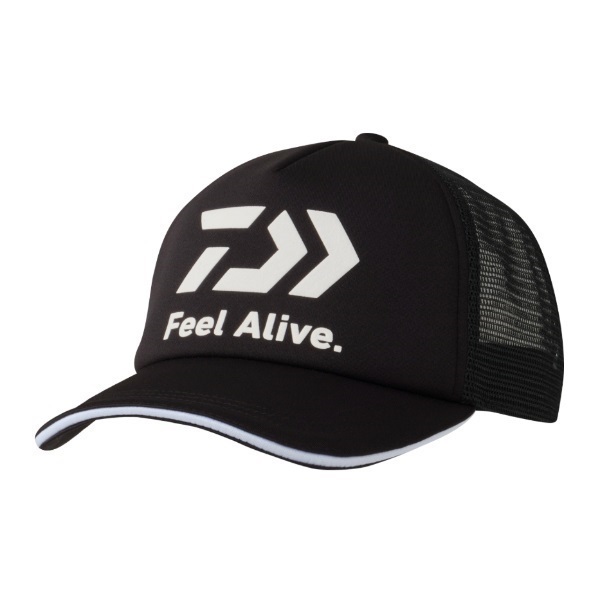 FeelAlive.ソフトハーフメッシュキャップ(ブラック)
