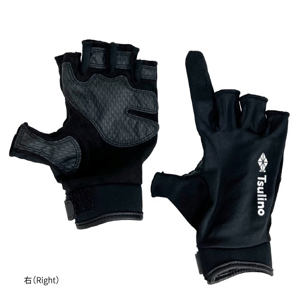 HOLD  GLOVES  4C【ホールドグローブ4本カット/キャスティンググローブ】(ブラック-Ｌ（右）)