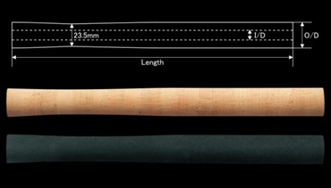TRG27-30 シェイプドリアグリップ300mm