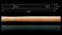 TRG27-30 シェイプドリアグリップ300mm