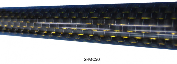 カラーパターン付きカーボンパイプ500mm(Ｇ‐ＭＣ５０‐１３)