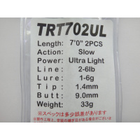 ジャストエースTRT ※トラウト用ブランクＴＲＴ７０２ＵＬ