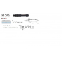 ナット付き塗装リールシート DPSSBDPSSDGR18SB-P(ブラック塗装滑り止め塗装)