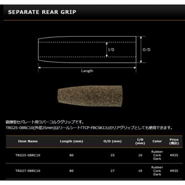 セパレートリアグリップ