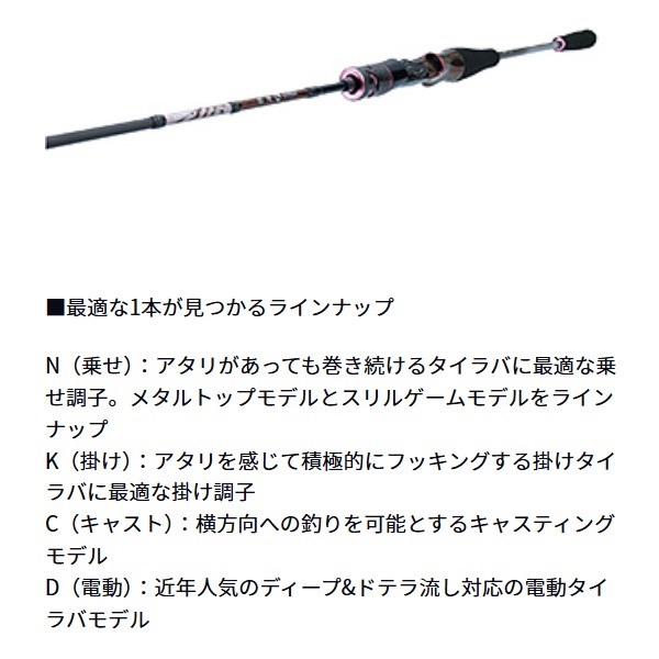 ダイワ 紅牙AIR TYPE-N 510MB THRILL GAME・N (鯛ラバ タイラバロッド
